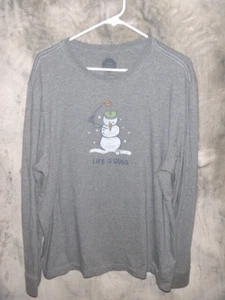 HERREN LIFE IS GOOD GOLF SCHNEEMANN LANGARM T-SHIRT GRÖSSE LARGE... WOW!!! - Bild 1 von 6
