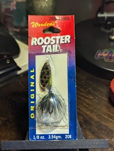 Worden's Rooster Tail 1/8 oz. Metallic Chartreuse Spot Yakima Bait NIP 208 MCHRS - Picture 1 of 4
