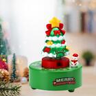Green Christmas Tree Music Box 360 Rotation Merry Christmas Decorative Toy Xmas