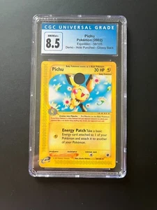 Carte Pokémon Pichu CGC 8.5 DEMO Expedition Hole Punched 2002 - Imagen 1 de 2