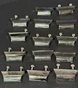 Konvolut 14 Griffe MCM Chrom Vintage Zug 60er Jahre Schrankbeschläge - Bild 1 von 3
