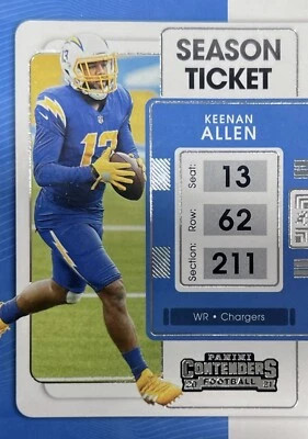 2021 Panini Contenders Football Keenan Allen Los Angeles Chargers #52 NMMT - Image 1 of 2