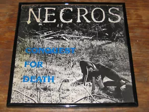 NECROS - Conquest For Death LP ART Framed 1983 Touch n Go Original - Picture 1 of 2
