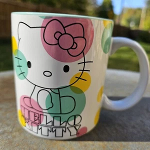 Hello Kitty Polka Dots Ceramic Coffee Mug 20oz - Picture 1 of 4