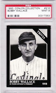 1993 Conlon Collection Bobby Wallace #916 Card Graded Psa 9 Mint!!!