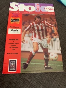 Stoke City V Tranmere Rovers 1993 Match Programme - Picture 1 of 3