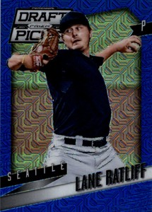 2014 Panini Prizm Perennial Draft Picks Prizms Blue Mojo #61 Lane Ratliff /75