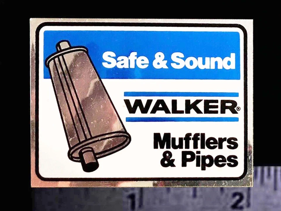 Silenciadores y tubos WALKER - Calcomanía/pegatina de carreras original vintage años 60’s 70’s Foto 1 de 1