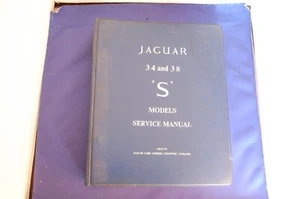 Original Jaguar 3.4 3.8 S Workshop Manual Vintage Automobile Hardback - Picture 1 of 4