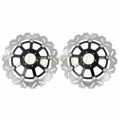 Par de discos de rotor de freno delantero para motocicleta Honda VFR750R RC30 1988 1990 1989 Foto 1 de 4