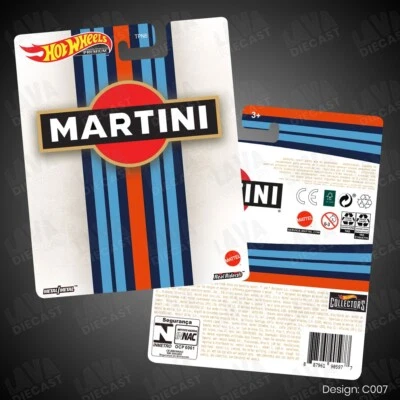 Martini Rally WRC Lancia Delta Integrale S4 Custom Hot Wheels Card 1:64 Diecast - Image 1 of 2