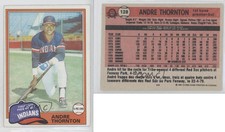1981 O-Pee-Chee Gray Back Andre Thornton #128