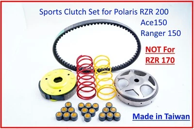 Juego de embrague deportivo para Polaris RZR 200 RZR200 Ace 150 Ranger 150 de 2017 @CA Foto 1 de 4
