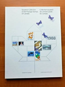 Souvenir Collection of the Postage Stamps of Canada 1988 - Stamps Included - Picture 1 of 6