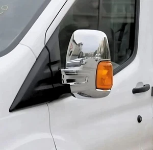 Mirror Chrome Cover For Ford Transit 2013 And Later 2PCS Stainless Steel - Bild 1 von 4
