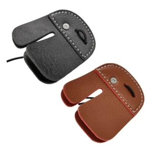 Leather Finger Tab Archer Finger Protector Guard Right Handed Finger Guard Pad - Picture 1 of 10