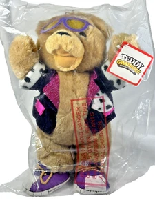 NABISCO TEDDY GRAHAMS Honigbär Rock & Roll Plüsch 11 Zoll braun 1990er Vintage Neu mit Etikett - Bild 1 von 5