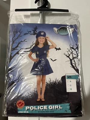 Niña Policía -NUEVO Mono Disfraz Halloween Estampado 3D - Niñas 8  Foto 1 de 4