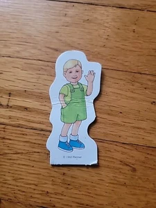 Board Game Parts: MB LITTLEST PET SHOP 1993 Replacement Piece Green Boy Pawn - Picture 1 of 1
