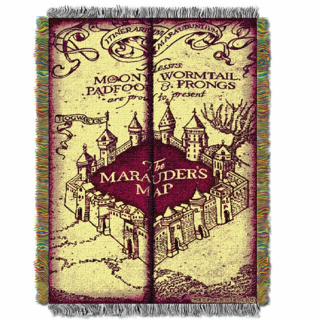 The Northwest Company 48 x 60in. Harry Potter Marauder's Map Blanket