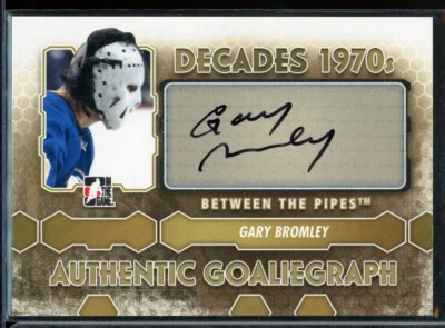 2012-13 Between The Pipes Autographs #AGB Gary Bromley - Image 1 of 2