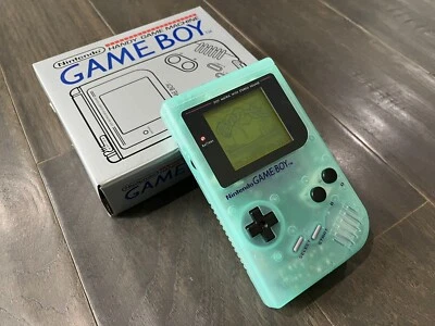 Nintendo Game Boy Original DMG con Lente de Cristal Nueva Carcasa y Buena Pantalla-Verde Brillante Foto 1 de 4