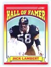 Jack Lambert 🔥 1990 Score Hall of Famer #598 Pittsburgh Steelers Kent State