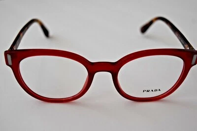 普拉达正品红色多色圆形 VPR06T ACB-1O1 52-20-135 眼镜  — 第 1/4 张图片