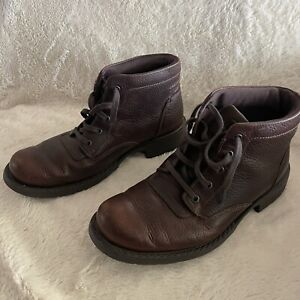 Clarks Men's Boots 62242 Brown Leather Lace Up Size 8M