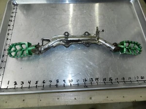 2008 Kawasaki KLX 110 Foot Peg Mount Bracket Footrest Engine Mounted Side Stand - Bild 1 von 8