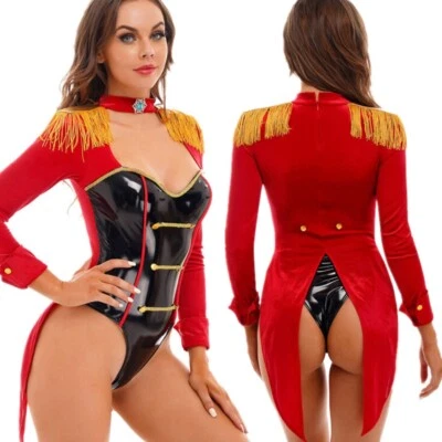 Sexy Mujeres Halloween Fiesta Body Circo Juego de Rol Borla Hombro Disfraz Foto 1 de 3