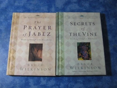 LOT OF 2 THE BREAKTHROUGH SERIES Bruce Wilkinson HC 2000 JABEZ Vine XLNT Foto 1 de 3