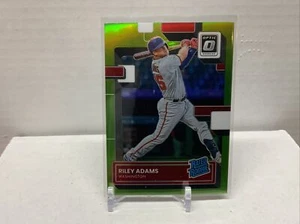 2022 Panini Donruss Optic Lime Green #75 Riley Adams Rated Rookie - Picture 1 of 2
