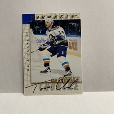 1997-98 Pinnacle Hockey Be A Player On Card Autograph Tom Chorske #207