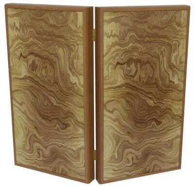 Traditional 19" Olive wood Backgammon Set - Olive wood checkers - Image 1 of 4