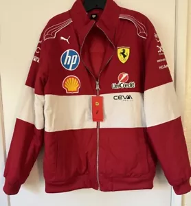 Scuderia Ferrari F1 Puma 2025 Vintage Racing Team Jacket Medium - Picture 1 of 8