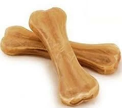 Rawhide Natural Rawhide Pressed Bone 11cm 10 to 100pce FREE POSTAGE - image 1 of 1
