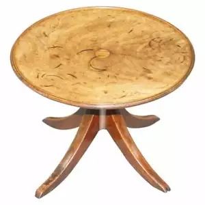 PRIMITIVE CIRCA 1840 ENGLISH WALNUT ROUND SIDE TABLE WITH LOTS OF AGE & PATINA - Picture 1 of 12