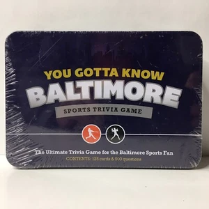 You Gotta Know BALTIMORE Maryland Sports Trivia Game - New - Sealed - See Photos - Picture 1 of 6