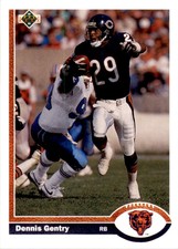 1991 Upper Deck Dennis Gentry Football Cards #227