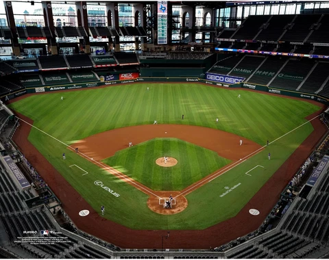 Globe Life Field Texas Rangers Unsigned General View Photograph Cover