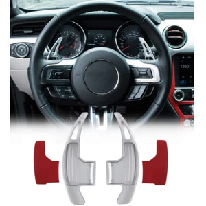 Fits Ford Mustang 2015-2023 Silver Steering Wheel Shift Paddle Shifter Extension - Foto 1 di 9
