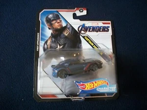 Hot Wheels Marvel Avenger Character Car CAPTAIN AMERICA 1st Appear 1:64 Scale - Picture 1 of 3