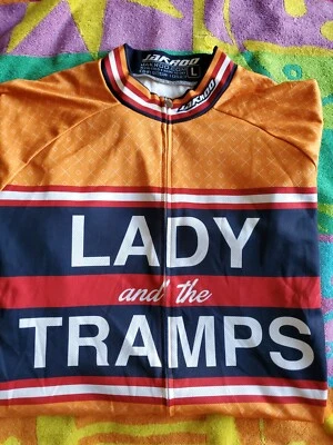 Camiseta de ciclismo Jakroo para hombre LADY AND THE TRAMPS cremallera completa para hombre-talla L Foto 1 de 4