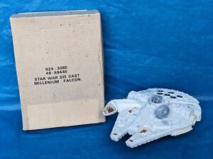 🔵⚪ Vintage Star Wars DIECAST MILLENNIUM FALCON W MAILER BOX mail Kenner 1979 ⚪