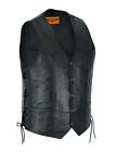 Mens Vest With Side Laces Conceal Carry Pockets