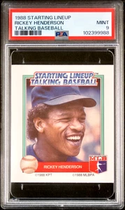 Rickey Henderson 1988 Starting Lineup Talking Baseball PSA 9 MINT, Yankees, A's - Picture 1 of 3