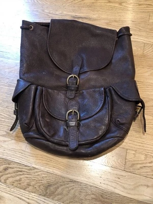 Brown Leather Backpack Unisex GAP USA - Image 1 of 4