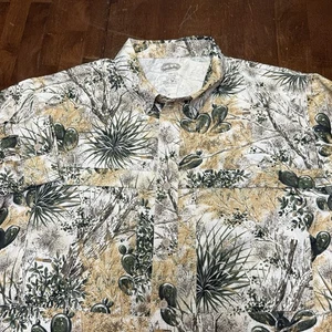Game Guard Outdoor 2XL Cactus Camo Button Shirt Long Sleeve Brush Hunt Polyester - Picture 1 of 7