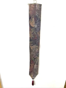 "Tapiz de pájaro pato mallardo vintage campana tirar colgante de pared con borla cabina 4x38""" - Imagen 1 de 7